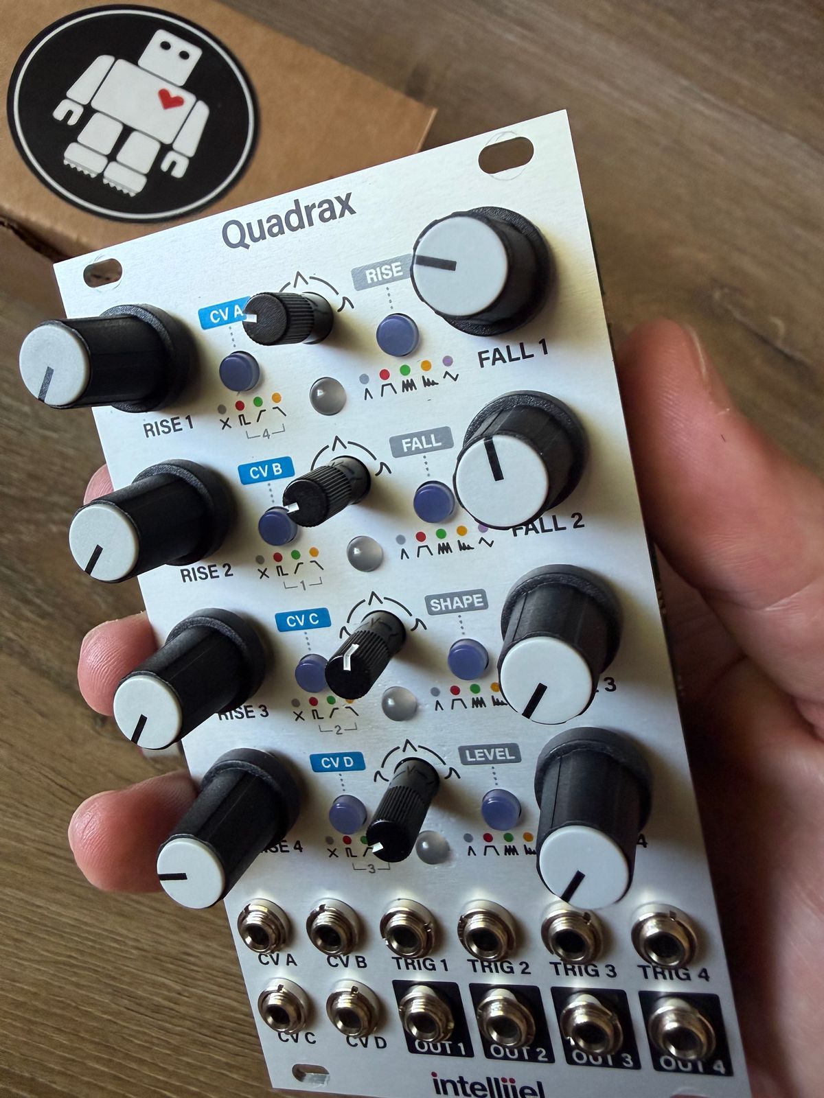 Intellijel Quadrax Quad Function Generator Eurorack Synth Module 2020 - Present - White - Image 4