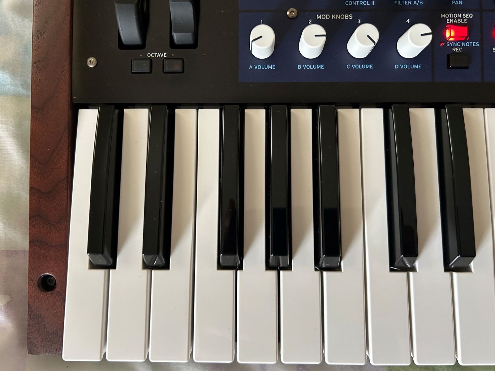 Korg Multi/Poly 37-Key Analog Modeling Synthesizer 2024 - Present - Black & Blue with Wood Sides - Image 6