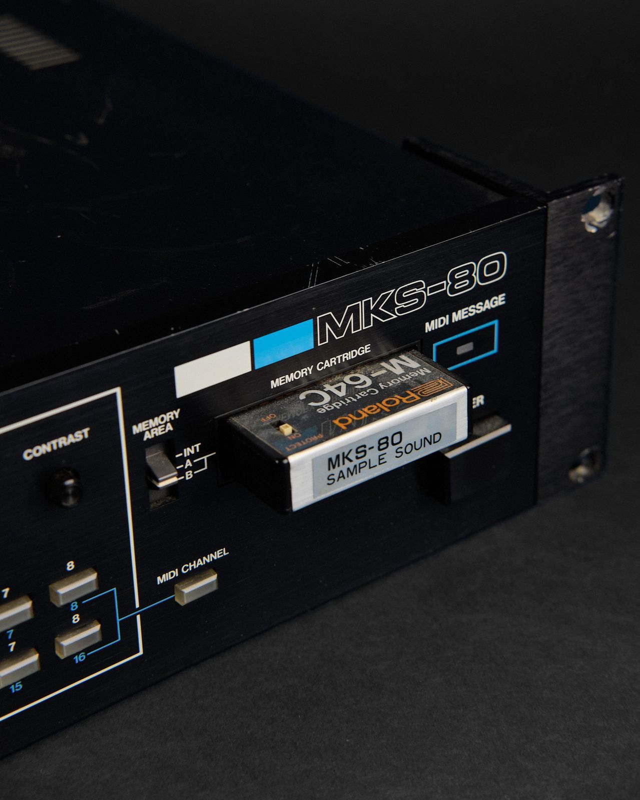 1984 Roland MKS-80 Super Jupiter Rack Mount Analog Synthesizer - Image 3
