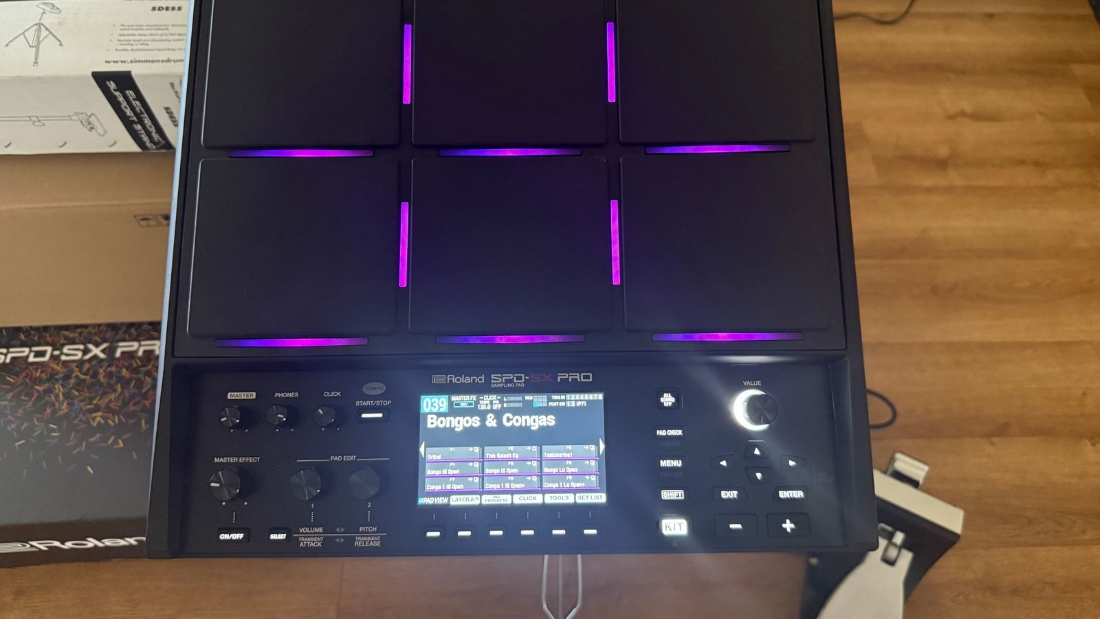 Roland SPD-SX Pro 9-Zone Digital Percussion Sampling Pad 2022 - Present - Black - Image 2
