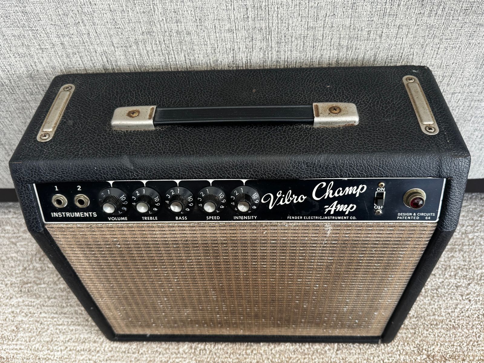 1964 Fender Vibro Champ Blackface Pre CBS - Image 3