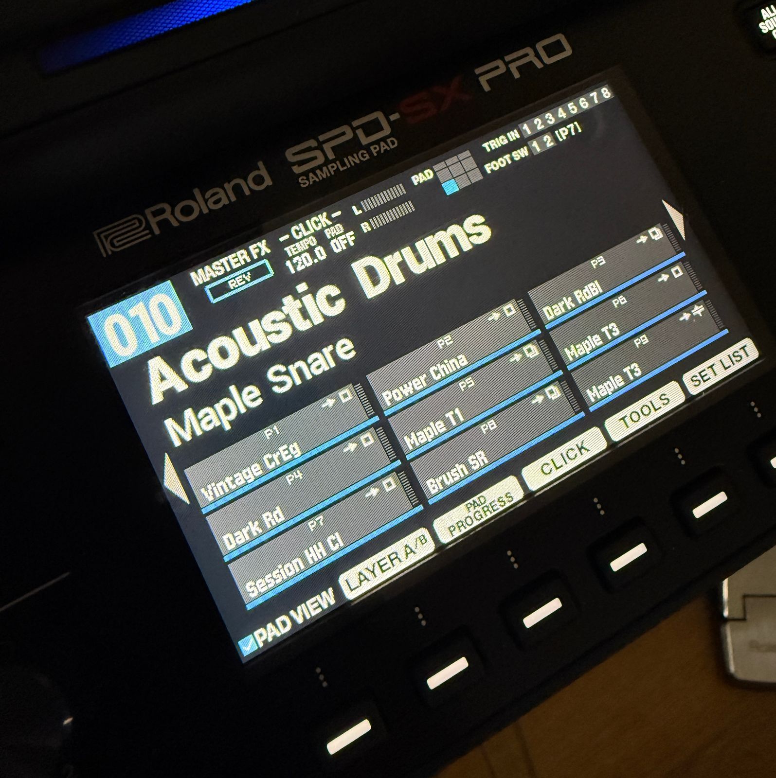Roland SPD-SX Pro 9-Zone Digital Percussion Sampling Pad 2022 - Present - Black - Image 4