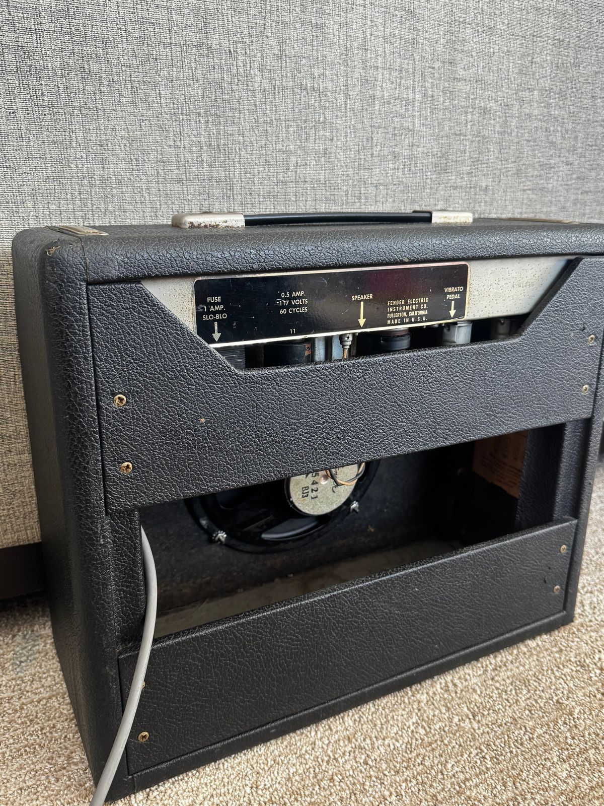1964 Fender Vibro Champ Blackface Pre CBS - Image 9
