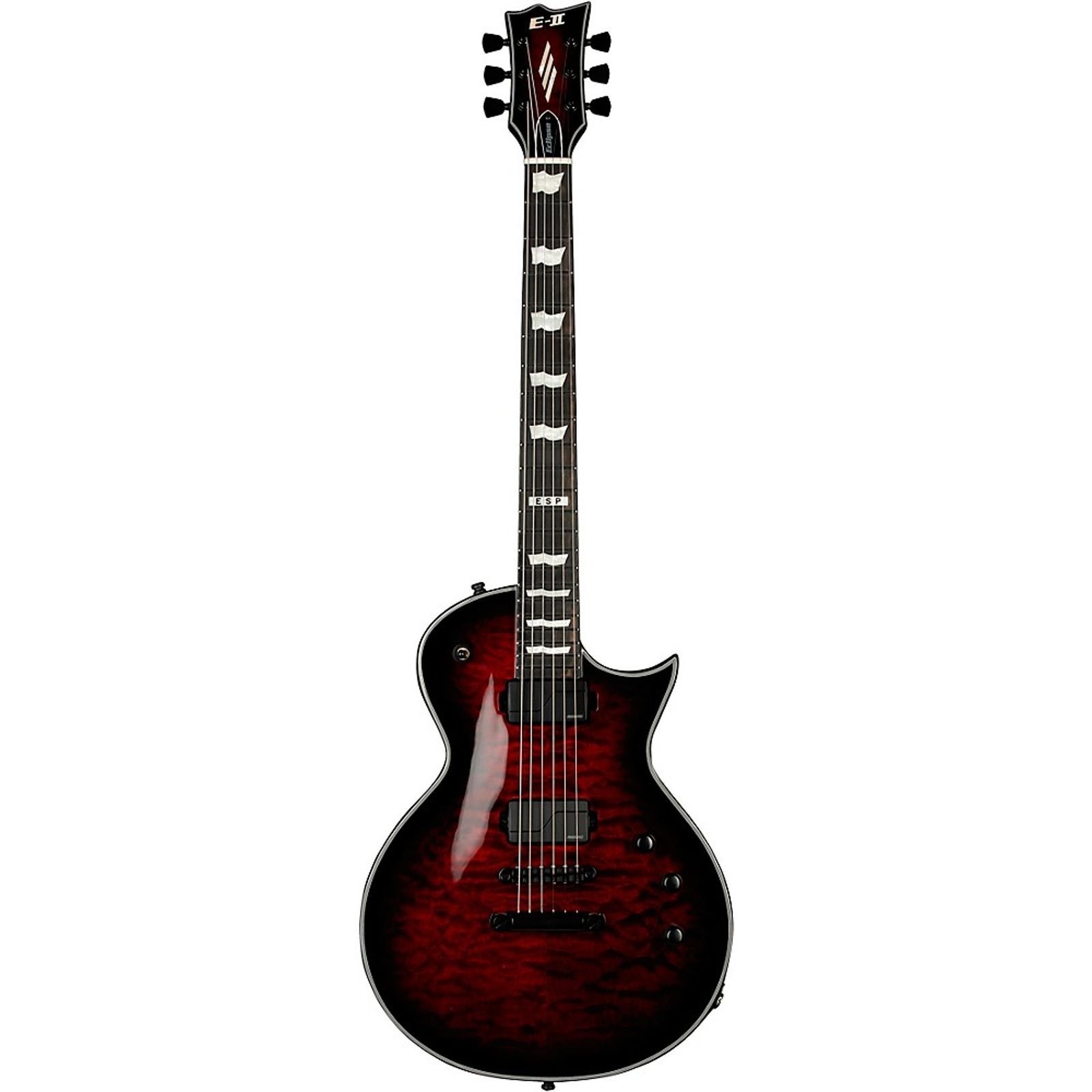 ESP E-II Eclipse Electric Guitar Regular See-Thru Black Cherry Sunburst - Image 3