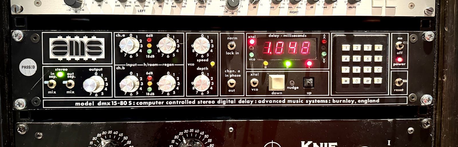 AMS Model DMX 15-80 S Computer Controlled Stereo Digital Delay 1970s - Black - Image 4