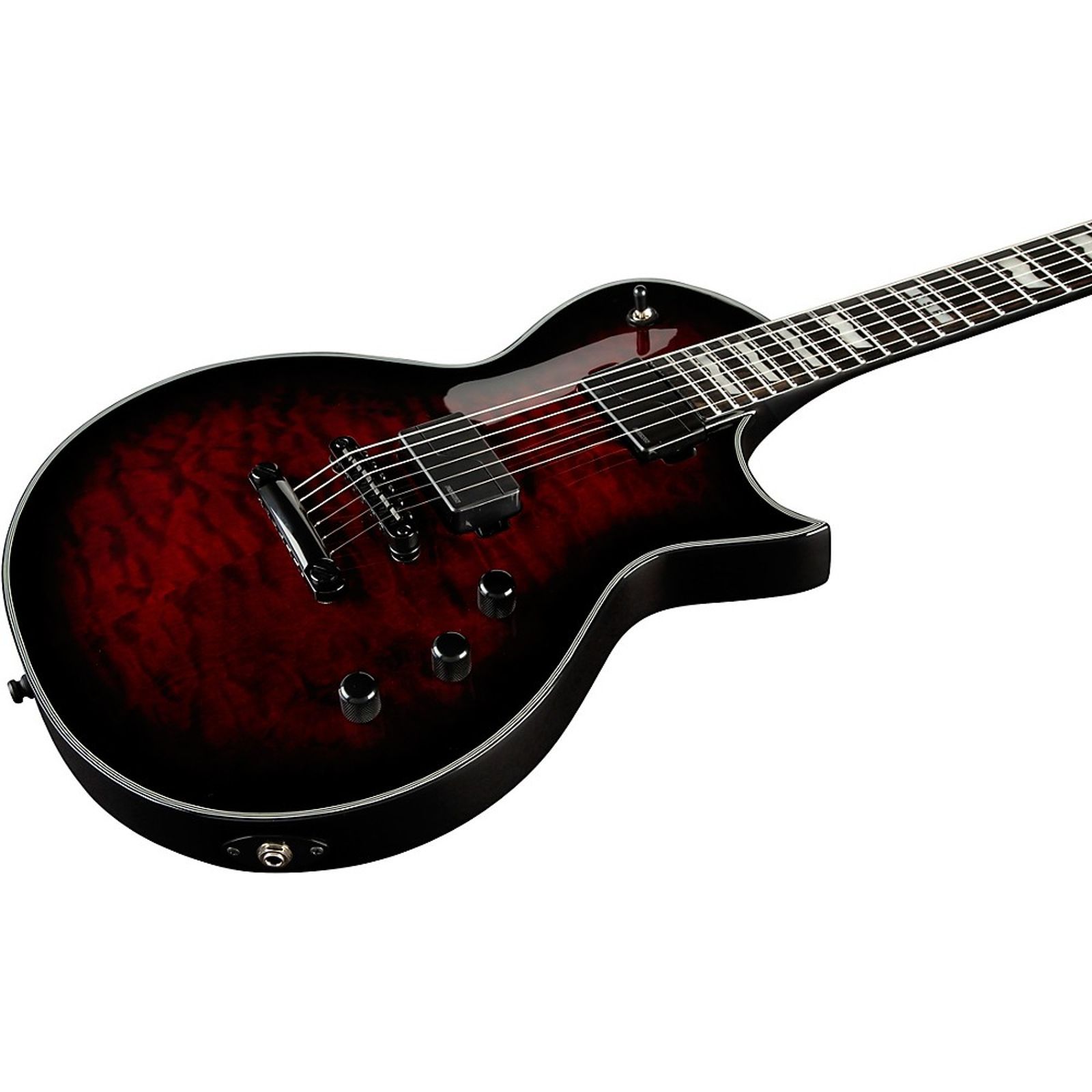 ESP E-II Eclipse Electric Guitar Regular See-Thru Black Cherry Sunburst - Image 5