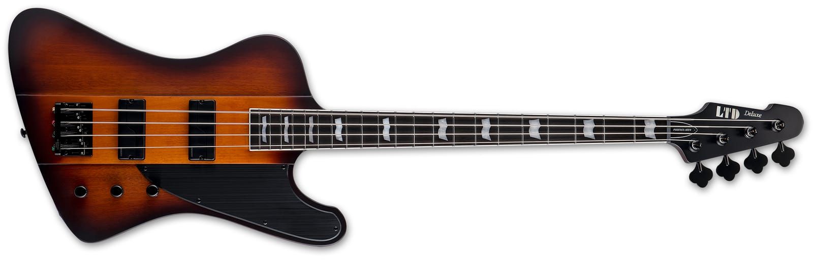 ESP LTD Phoenix-1004 Bass Guitar - Tobacco Sunburst Satin - Image 4