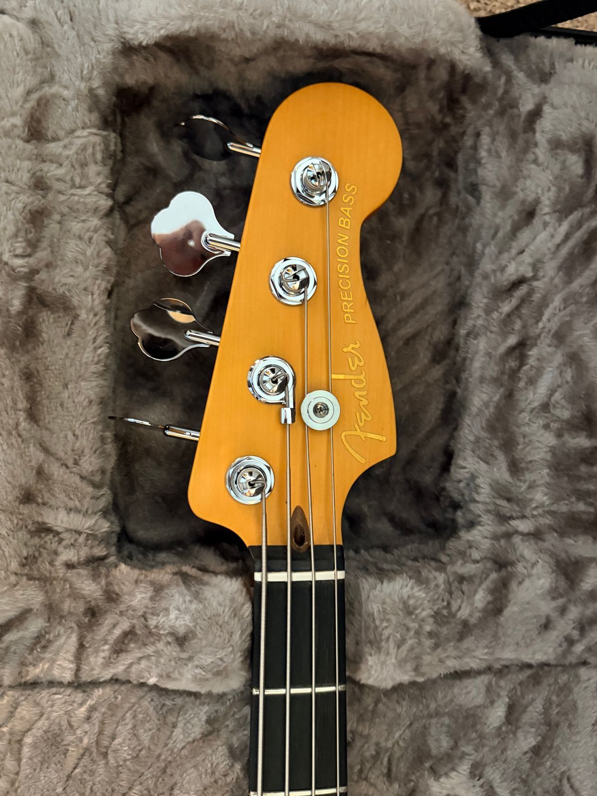 Fender American Ultra II Precision Bass with Ebony Fretboard 2024 - Present - Noble Blue - Image 3