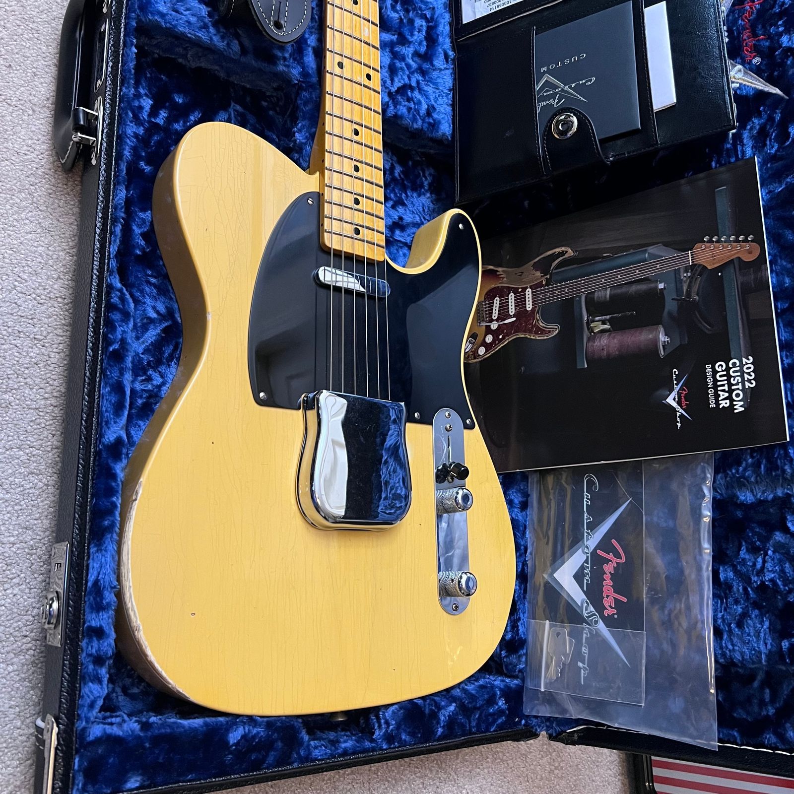Fender Custom Shop '52 Reissue Telecaster Journeyman - Aged Nocaster Blonde Finish - Image 3