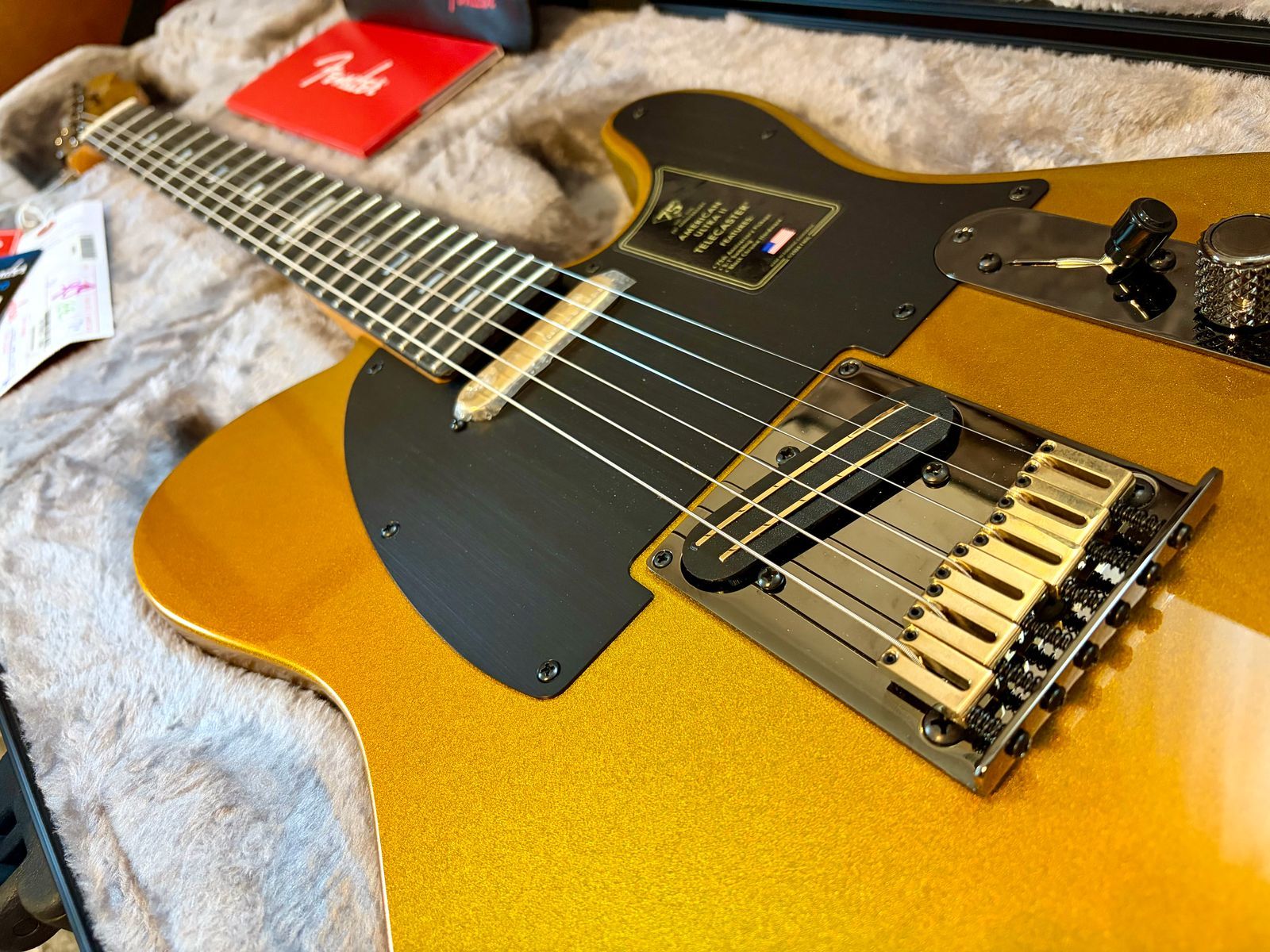 Fender 75th Anniversary American Ultra II Telecaster 2026 - Liquid Gold - Image 4