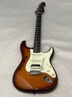 Fender Rarities Series Limited Edition Flame Maple Top Thinline Stratocaster HSS - 2019 -- Violin Burst Solid Rosewood Neck