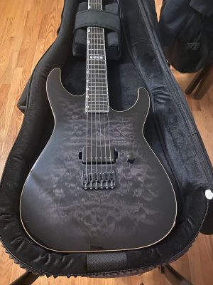 ESP E-II M-I THRU NT QM See Thru Black Sunburst [Made in Japan!!]