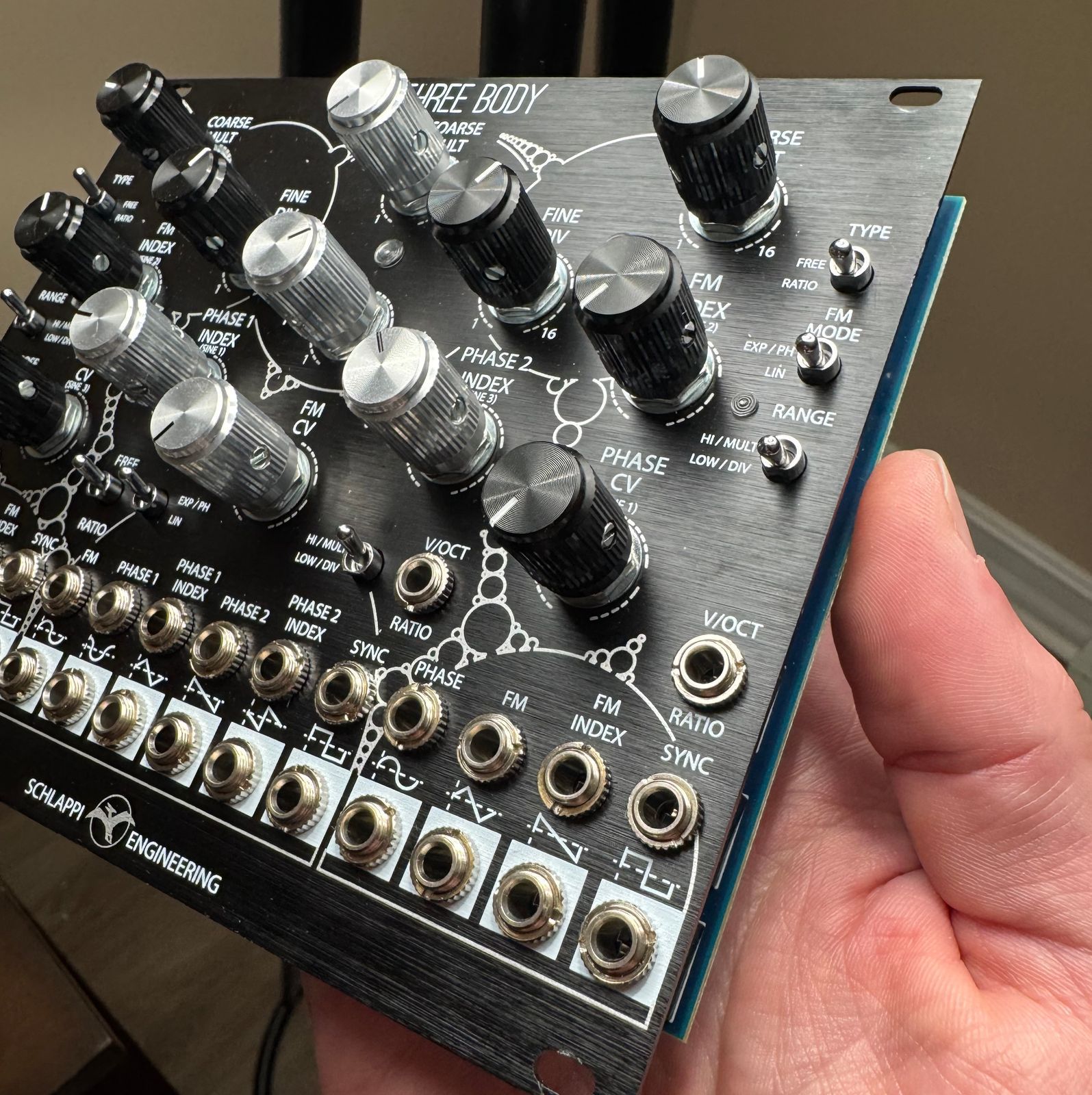 Schlappi Engineering Three Body Eurorack Triple Oscillator Black - Image 5