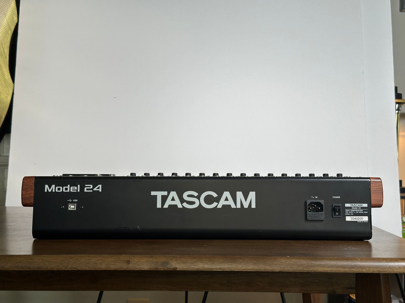 TASCAM Model 24 Multitrack Recorder / Mixer / USB Interface 2018 - Present - Black with Wood Cheeks - Image 2