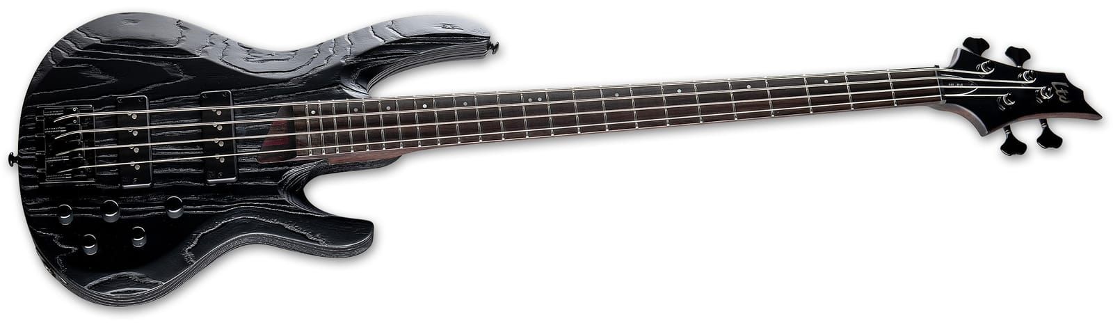 ESP LTD MLB-4 Bass Guitar - Black Blast - Image 4