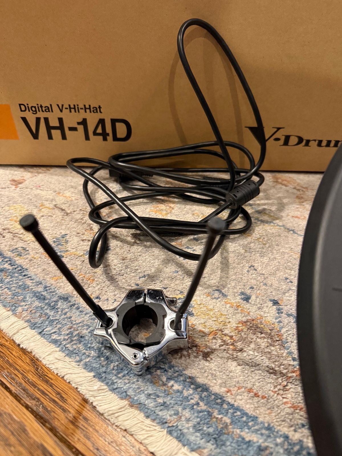 Roland VH-14D V-Hi-Hat 14" Cymbal Pads (Pair) 2021 - Black - Image 2