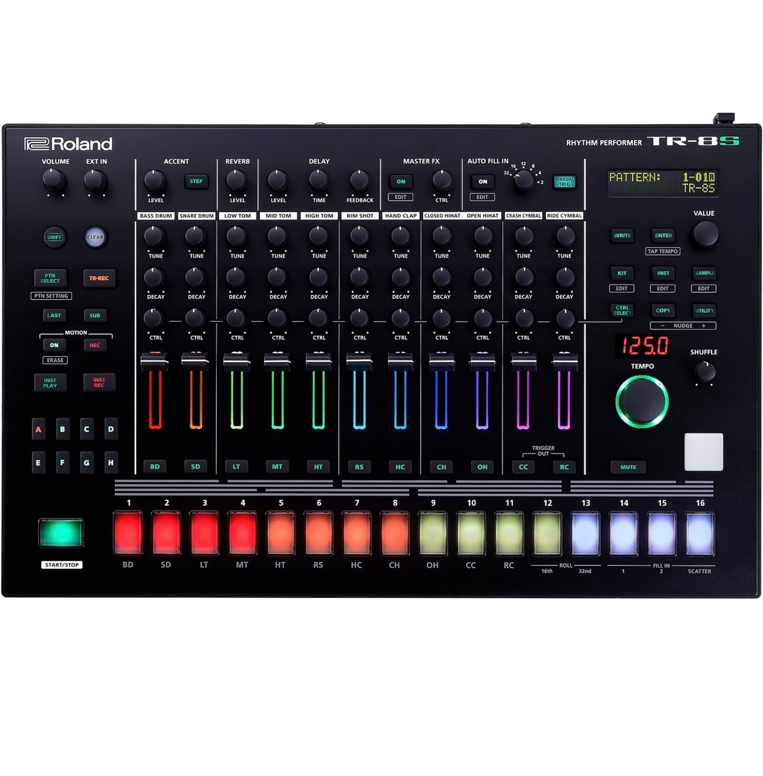 Roland TR-8S AIRA Rhythm Performer with Sample Playback 2018 - Present Black - Image 2