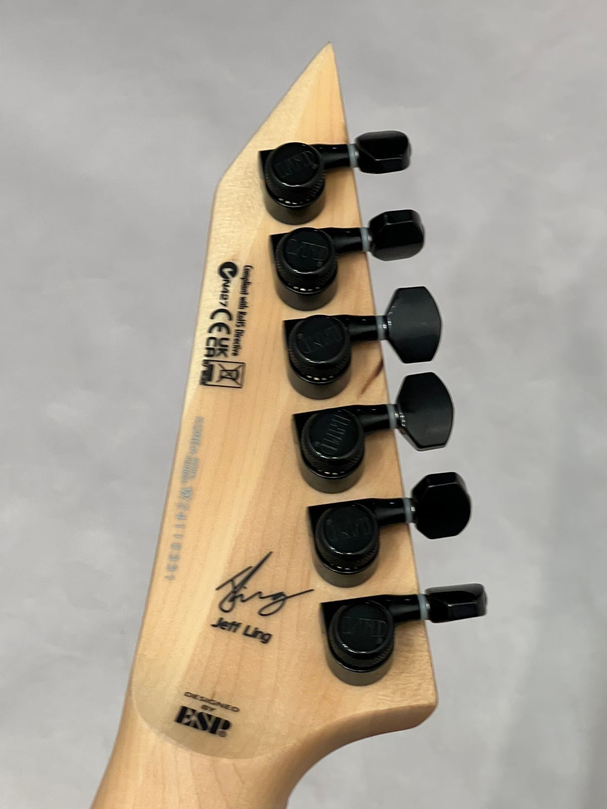 ESP LTD JL-600 Jeff Ling Signature 2024 Black Satin w Case New Overstock Closeout - Image 7