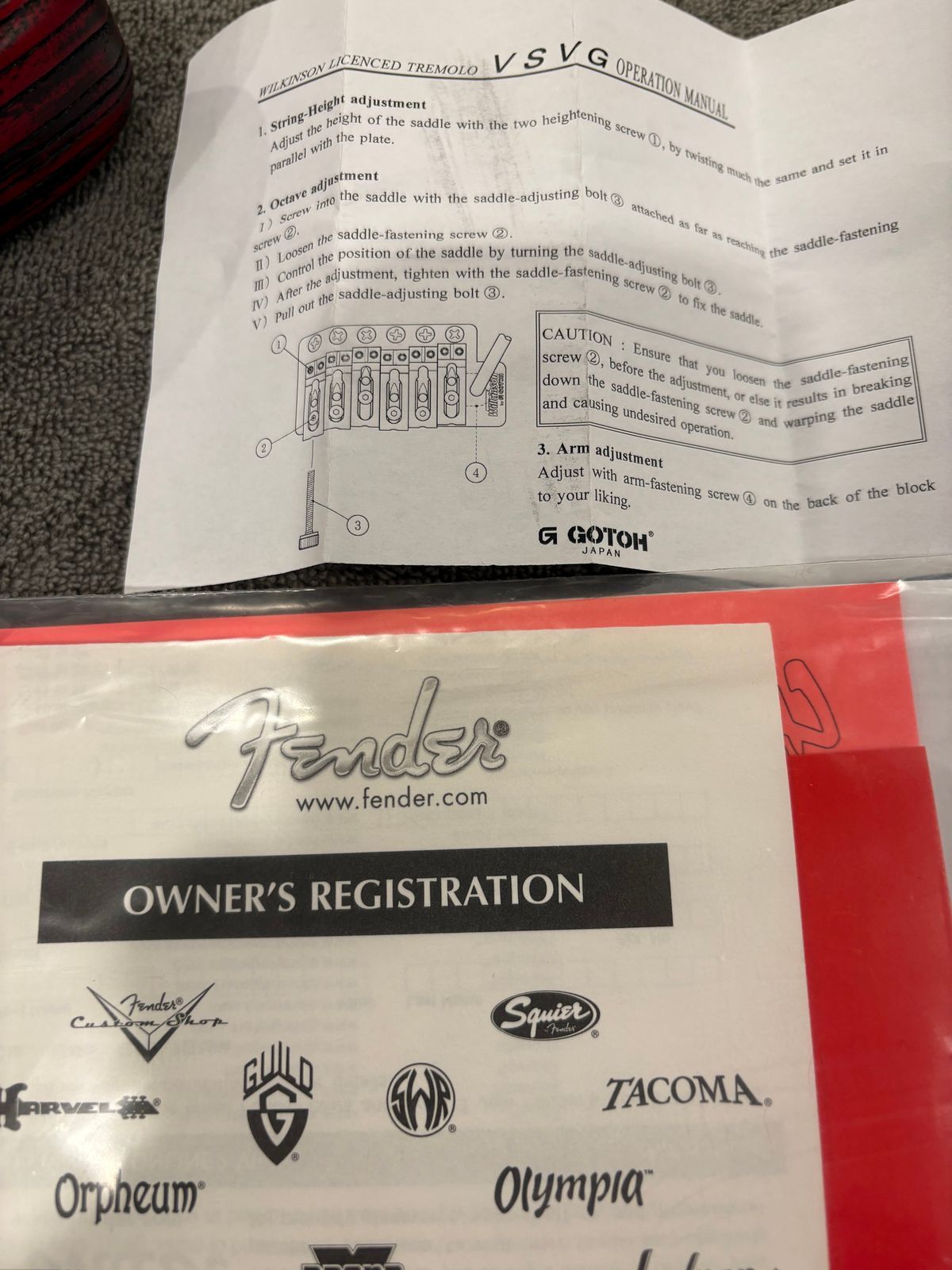 Fender USA Sandblasted Stratocaster Body w/Hardware, Jim Root Tweed HSC - Crimson Red - Image 7