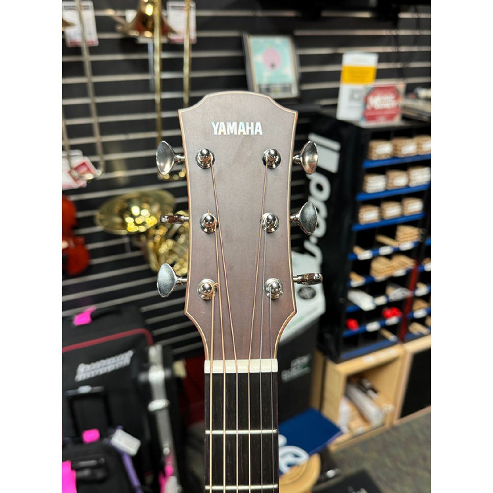 Yamaha AC5R Ac/ Elec. Guitar Natural w/ Case - Image 7