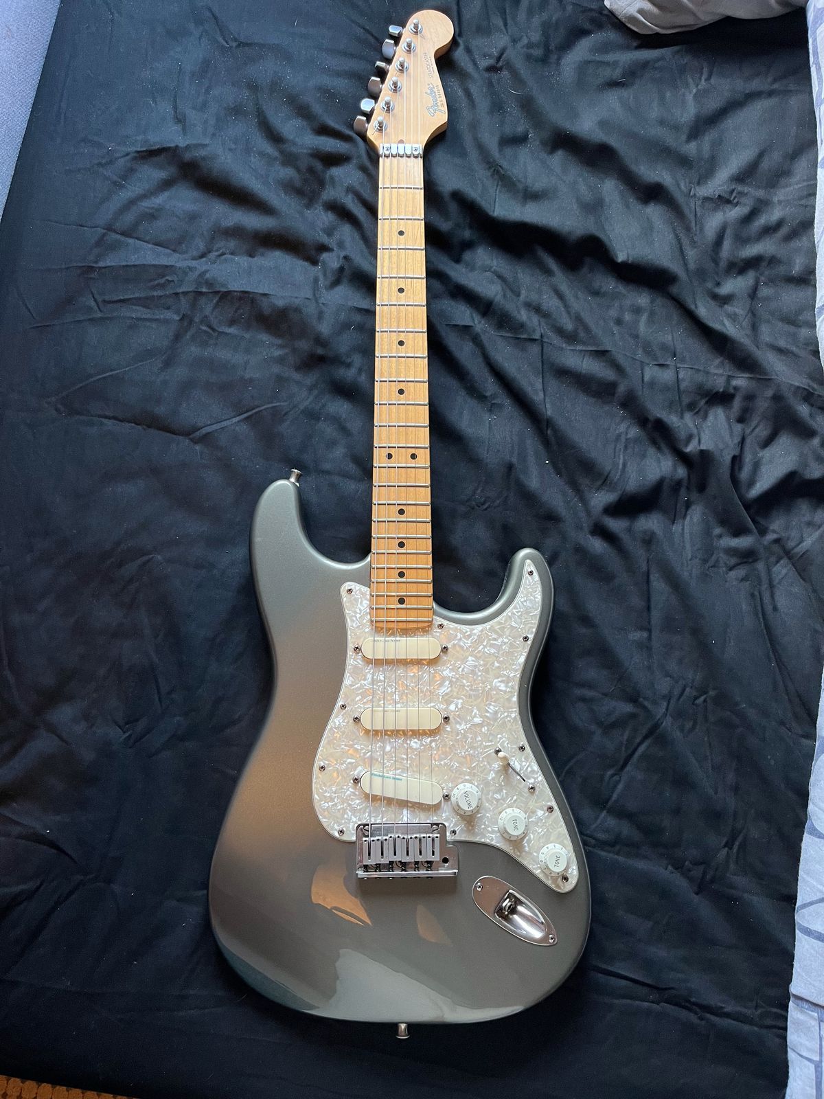 fender stratocaster deluxe strat plus 1990 - Pewter grey (original case candy) - Image 2