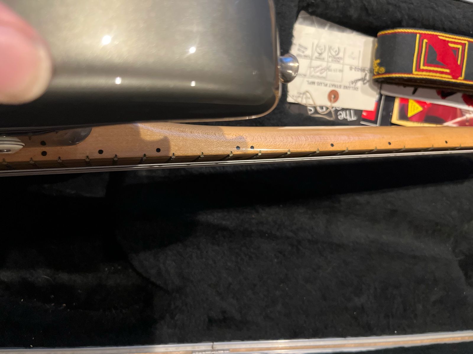 fender stratocaster deluxe strat plus 1990 - Pewter grey (original case candy) - Image 14