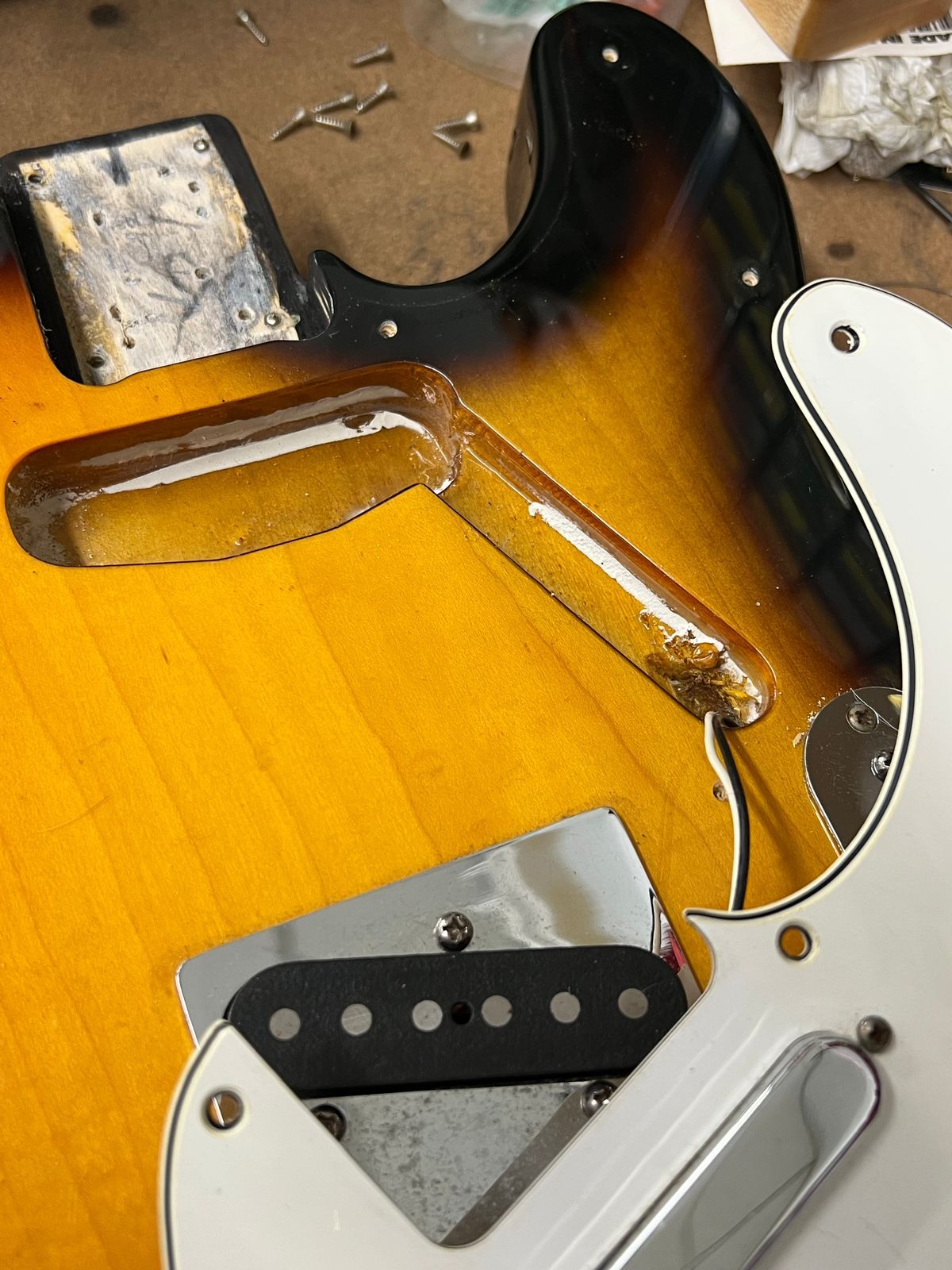 Fender Standard Telecaster 1994 Brown Sunburst Made in Mexico w Hard Case - Image 14