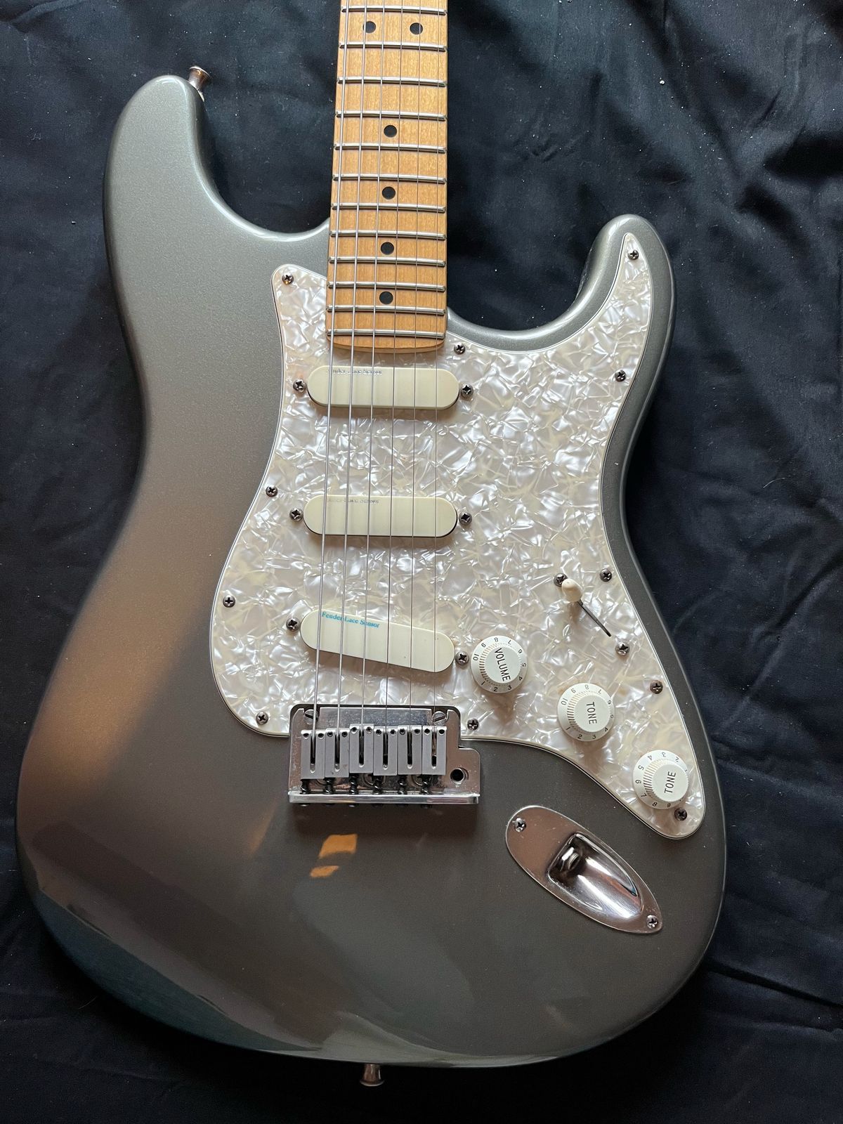 fender stratocaster deluxe strat plus 1990 - Pewter grey (original case candy) - Image 3