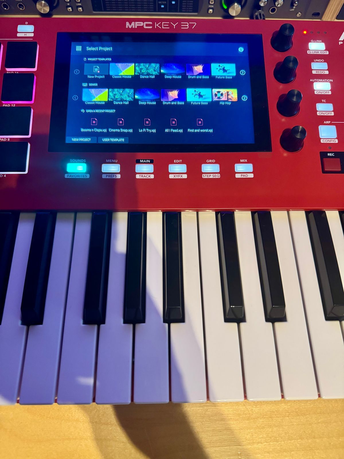 Akai MPC Key 37 Standalone Workstation Synthesizer 2024 - Present - Red - Image 4