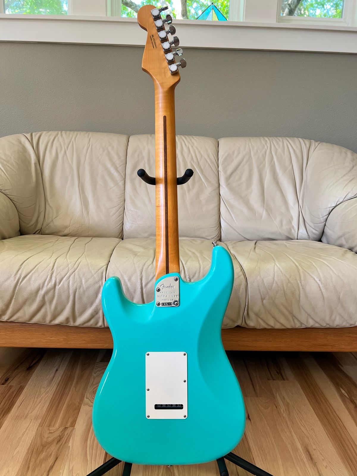 Fender American Ultra Luxe Vintage '60s Stratocaster HSS 2025 - Sea Foam Green (7.8 pounds) - Image 6