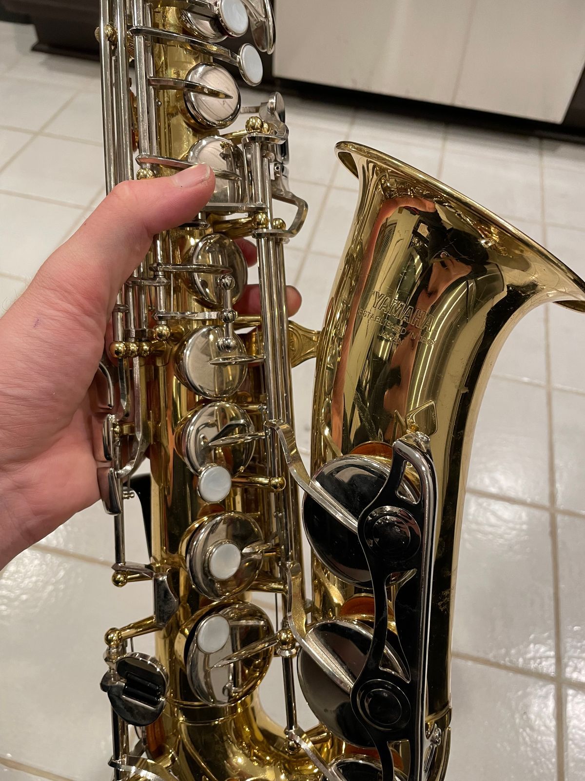 Yamaha YAS-23 Alto Saxophone 2000s - Brass (Ready to Play) - Image 2