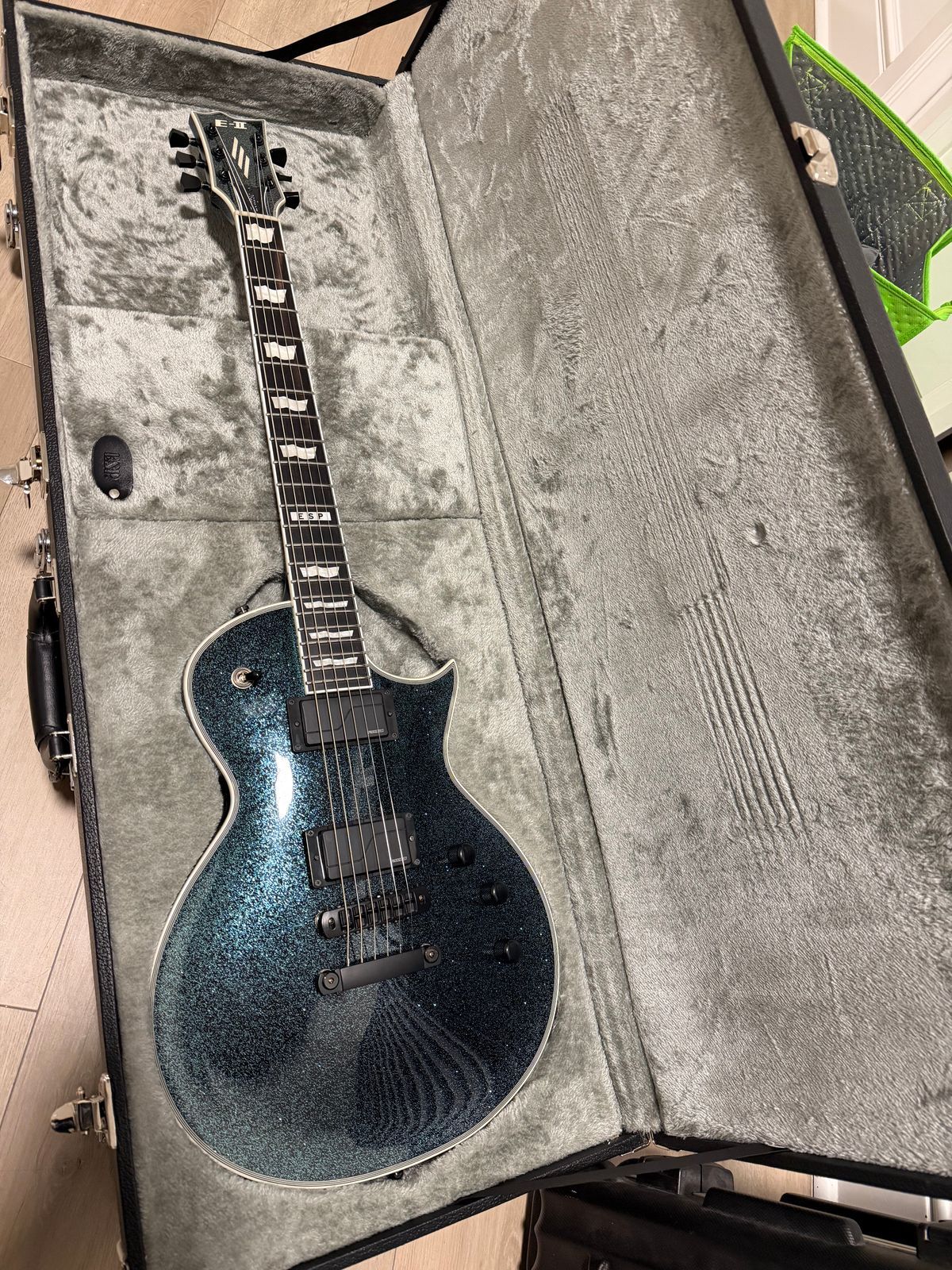 ESP E-II Eclipse DB Granite Sparkle - Fishman Fluence Abasi, Hipshot Bridge