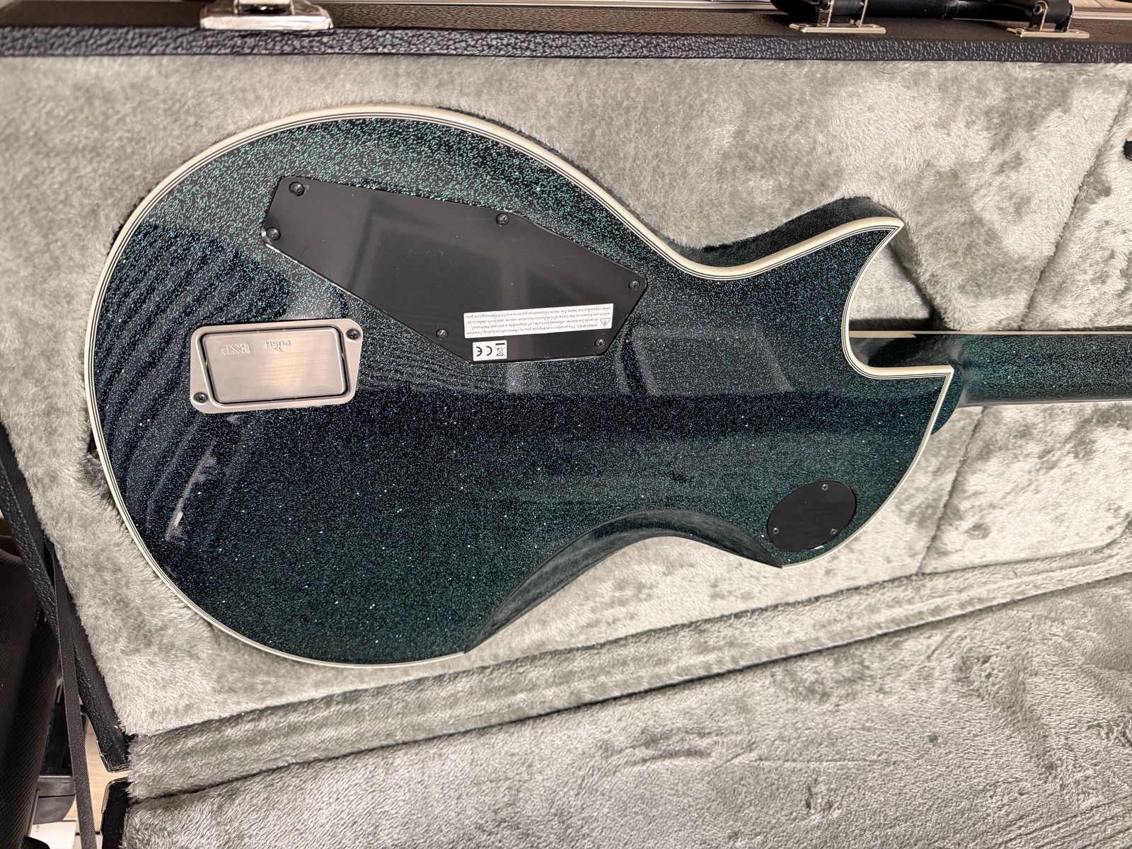 ESP E-II Eclipse DB Granite Sparkle - Fishman Fluence Abasi, Hipshot Bridge - Image 4