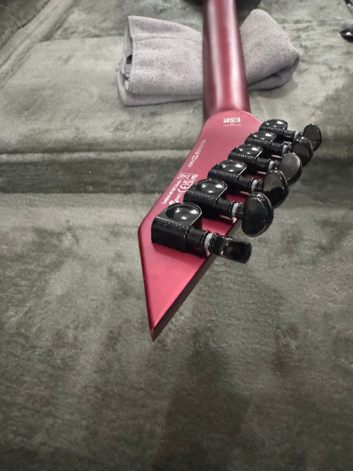 ESP LTD Arrow-1000 2021 - Present Candy Apple Red Satin - Image 12