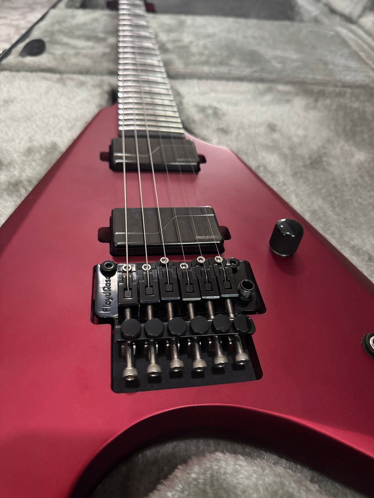 ESP LTD Arrow-1000 2021 - Present Candy Apple Red Satin - Image 4